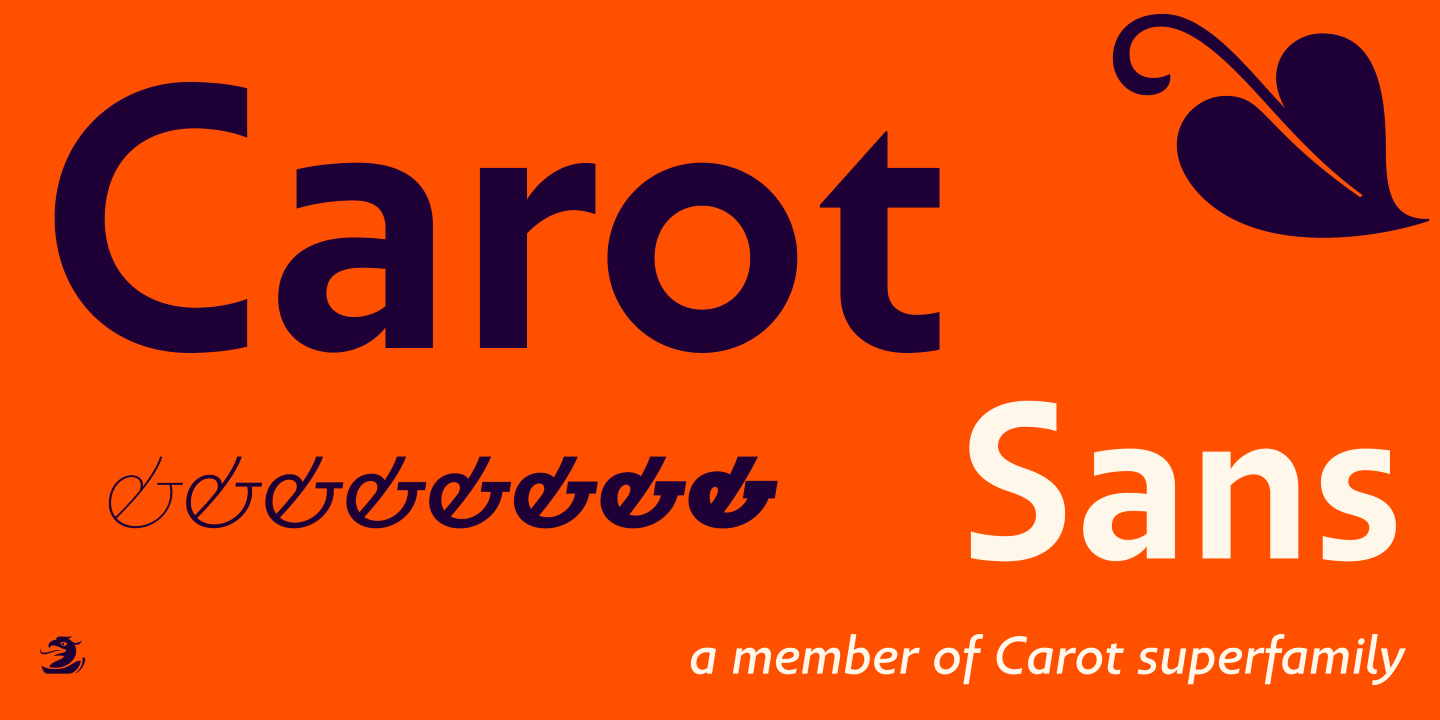 Schriftart Carot Sans